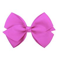 Fashion Simple Children's Solid Color Ribbed Bow Hair Accessories sku image 30