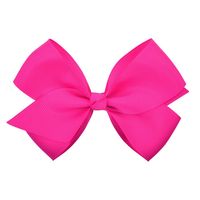 Fashion Simple Children's Solid Color Ribbed Bow Hair Accessories sku image 31