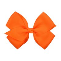 Fashion Simple Children's Solid Color Ribbed Bow Hair Accessories sku image 32