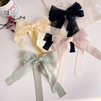 Fashion Retro Lace Tassel Bow Simple Hairpin main image 2