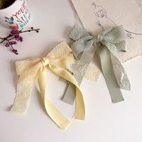 Fashion Retro Lace Tassel Bow Simple Hairpin main image 4