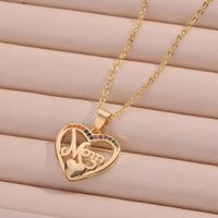 New Copper Gold-plated Mom Pendant Necklace Mother's Day Gift main image 5