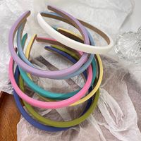 Sweet Candy Color Thin Edge Sponge Headband Headwear main image 5