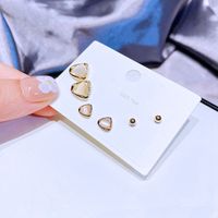 Yakemiyou New Copper Ear Studs Three Pairs Fashion Geometric Female main image 5