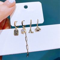 Yakemiyou Fashion Earring Set Female Planet Copper Ear Buckle main image 1