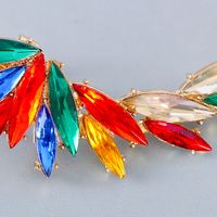 New Colorful Diamond Wings Stud Earrings main image 3