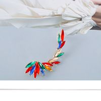 New Colorful Diamond Wings Stud Earrings main image 5