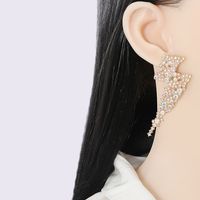 New Style Diamond Lightning Stud Earrings main image 1