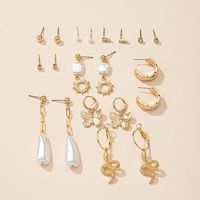 Fashion Accessories Alloy Pearl 10 Pairs Earring Set Combination main image 3