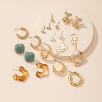 Fashion Accessories Alloy Pearl 10 Pairs Earring Set Combination main image 5