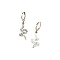 Diamond Fashion Small Snake Alloy Earrings Female Retro Exquisite main image 6