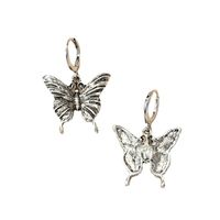 Retro Distressed Butterfly Simple Fashion Alloy Earrings Jewelry Female main image 6