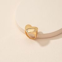 Korean Fashion Bump Heart-shaped Geometric Alloy Ring main image 4