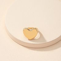 Korean Fashion Bump Heart-shaped Geometric Alloy Ring main image 5