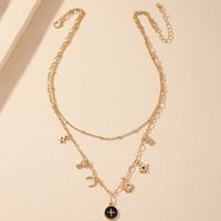 Wholesale Jewelry Fashion Geometric Alloy Iron No Inlaid Diamond Necklace main image 4