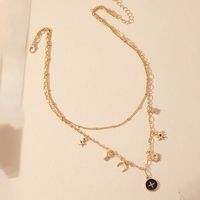 Wholesale Jewelry Fashion Geometric Alloy Iron No Inlaid Diamond Necklace main image 5