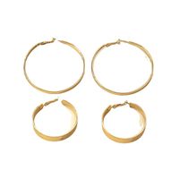 Exaggerated Geometric Circle Solid Color Alloy Hoop Earrings Wholesale main image 6