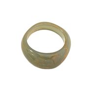 Korean Geometric Transparent Smudge Resin Ring Hand Jewelry main image 6