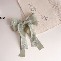 Fashion Retro Lace Tassel Bow Simple Hairpin sku image 3