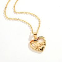New Copper Gold-plated Mom Pendant Necklace Mother's Day Gift sku image 1