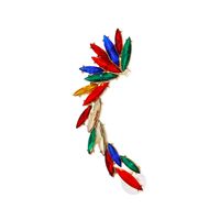 New Colorful Diamond Wings Stud Earrings sku image 1