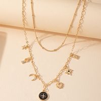 Wholesale Jewelry Fashion Geometric Alloy Iron No Inlaid Diamond Necklace sku image 1