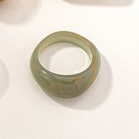 Korean Geometric Transparent Smudge Resin Ring Hand Jewelry sku image 1