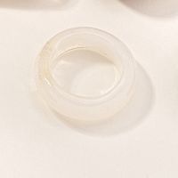 Korean Geometric Transparent Smudge Resin Ring Hand Jewelry sku image 3