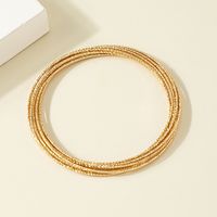 Fashion Golden Multi-layer Winding Chain Alloy Bracelet Wholesale sku image 1