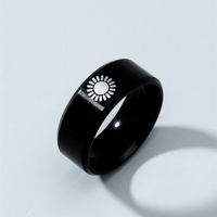 New Sun Pattern Titanium Steel Men's Ring Wholesale main image 1