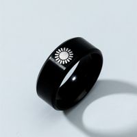 New Sun Pattern Titanium Steel Men's Ring Wholesale main image 2