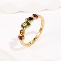 304 Stainless Steel 14K Gold Plated Simple Style Circle Zircon main image 3