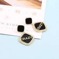 Temperament And Fashion Korean Style Glossy Micro-set Rhinestone Earrings main image 1
