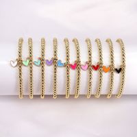 Fashion Geometric Copper Artificial Gemstones Bracelets In Bulk main image 2