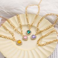Simple Fashion Anklet 5-piece Set Diamond Heart-shaped Alloy Anklet main image 3