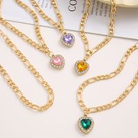 Simple Fashion Anklet 5-piece Set Diamond Heart-shaped Alloy Anklet main image 5