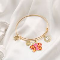 New Simple Women's Jewelry Set Drip Oil Butterfly Heart Dragonfly Alloy Bracelet main image 5