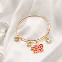 Nuevo Conjunto De Joyería Simple Para Mujer, Pulsera De Aleación De Libélula Con Corazón De Mariposa De Aceite Por Goteo main image 5