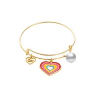 Nouveau Simple Ensemble De Bijoux Pour Femmes Goutte À Goutte D&#39;huile Papillon Coeur Libellule Alliage Bracelet main image 6