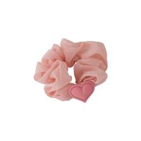 New Color Hair Accessories Heart Shaped Organza Intestine Ponytail Hair Rope main image 6