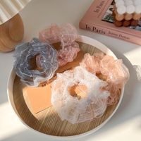 Spring And Summer Organza Lace Sequins Large Girl Mesh Hair Rope main image 1