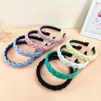 New Bubble Chiffon Braided Wide-brimmed Fabric Braided Hairpin main image 4