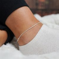 Simple Fashion Anklet Stainless Steel Anklet Gold-plated Anklet main image 1