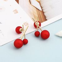 Festive Red Festive Niche Minimalist Earrings main image 3