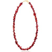 Fashion Red Agate Stone Beaded Collarbone Chain Wholesale main image 6