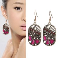 New Earrings Korean Diamond Hollow Geometric Earrings Wholesale main image 3