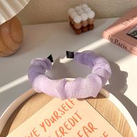 Simple Pleated Mesh Solid Color Hairpin Hair Bundle New Simple Hair Accessories sku image 3