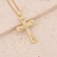 Wholesale Fashion Cross Copper Inlaid Gold 18K Gold Plated sku image 6