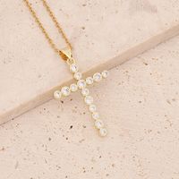Wholesale Fashion Cross Copper Inlaid Gold 18K Gold Plated sku image 3