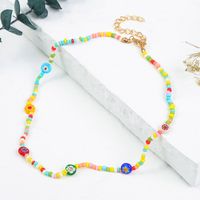 Collar Creativo De Perlas Miyuki De Cristal De Flores Coloridas De Color De Contraste Al Por Mayor sku image 1